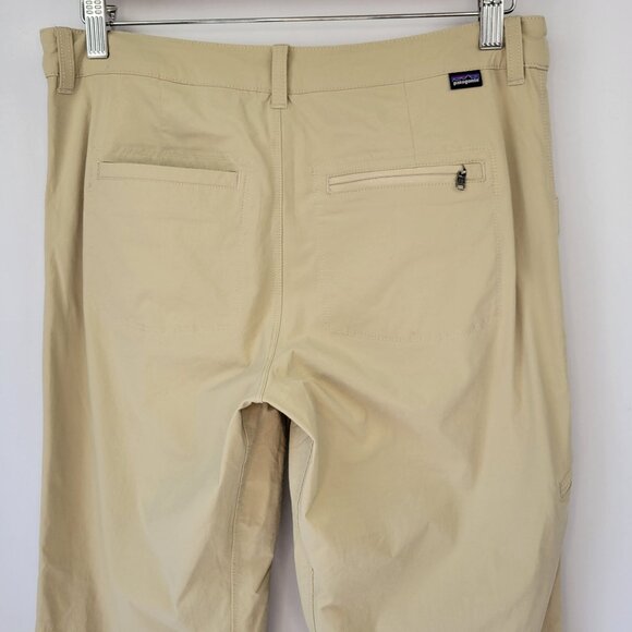 Patagonia Transit Traveller Pants Khaki Size 8 - Picture 5 of 13